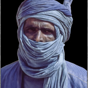 Le regard de l’homme bleu