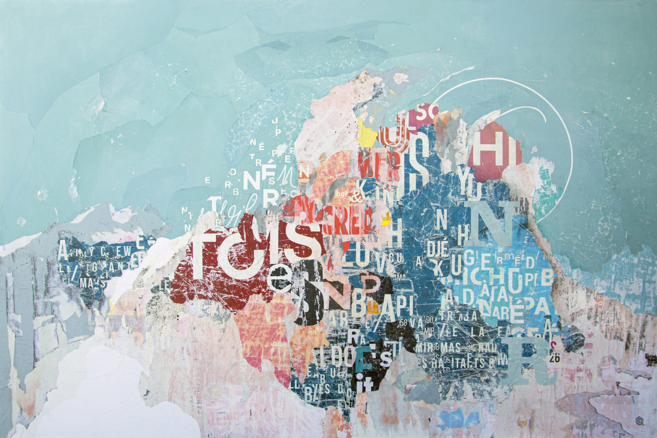 AVENUE ROCKEFELLER IV, collage, 120x80 cm, 3 000€